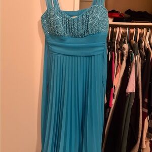 Speechless Blue Beaded Prom Dress
